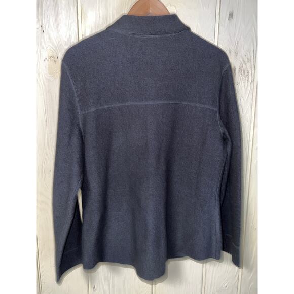 Talbots Shirt Jacket Womens Large 100% Wool Army Green Shacket Gorpcore Utlility - Picture 4 of 7